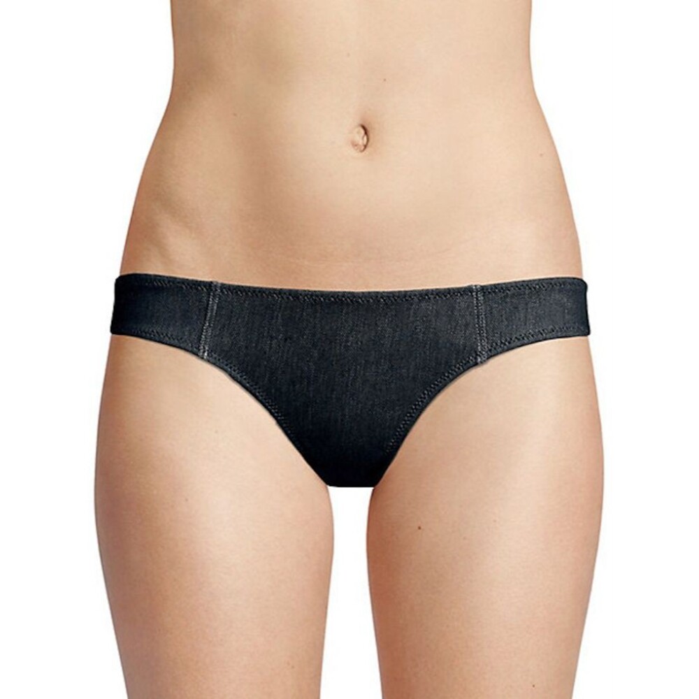 Solid & Striped The Isabella Low-Rise Denim Bikini Bottom